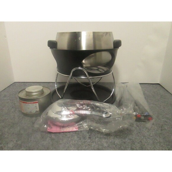 Stainless Steel Fondue Set With 9 Skewers - Picture 1 of 9